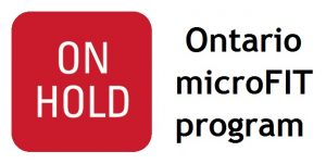 Ontario microFIT program is on hold