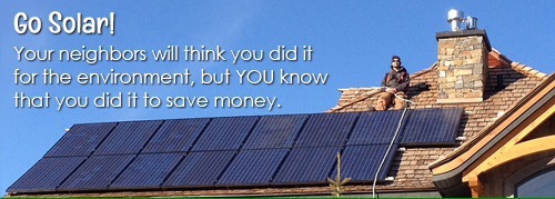 a worker installing solar panels on a house in Ontario