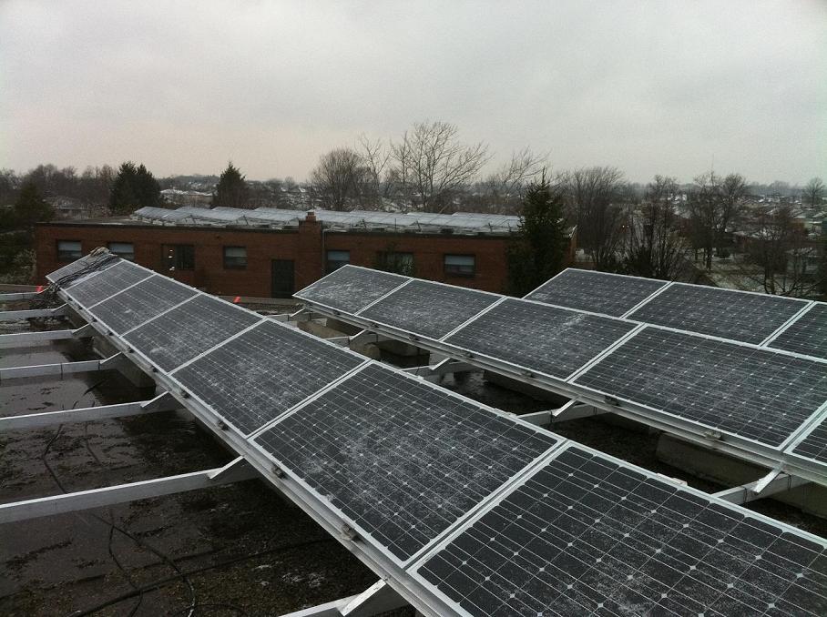 Commercial Flat Roof solar panels installation