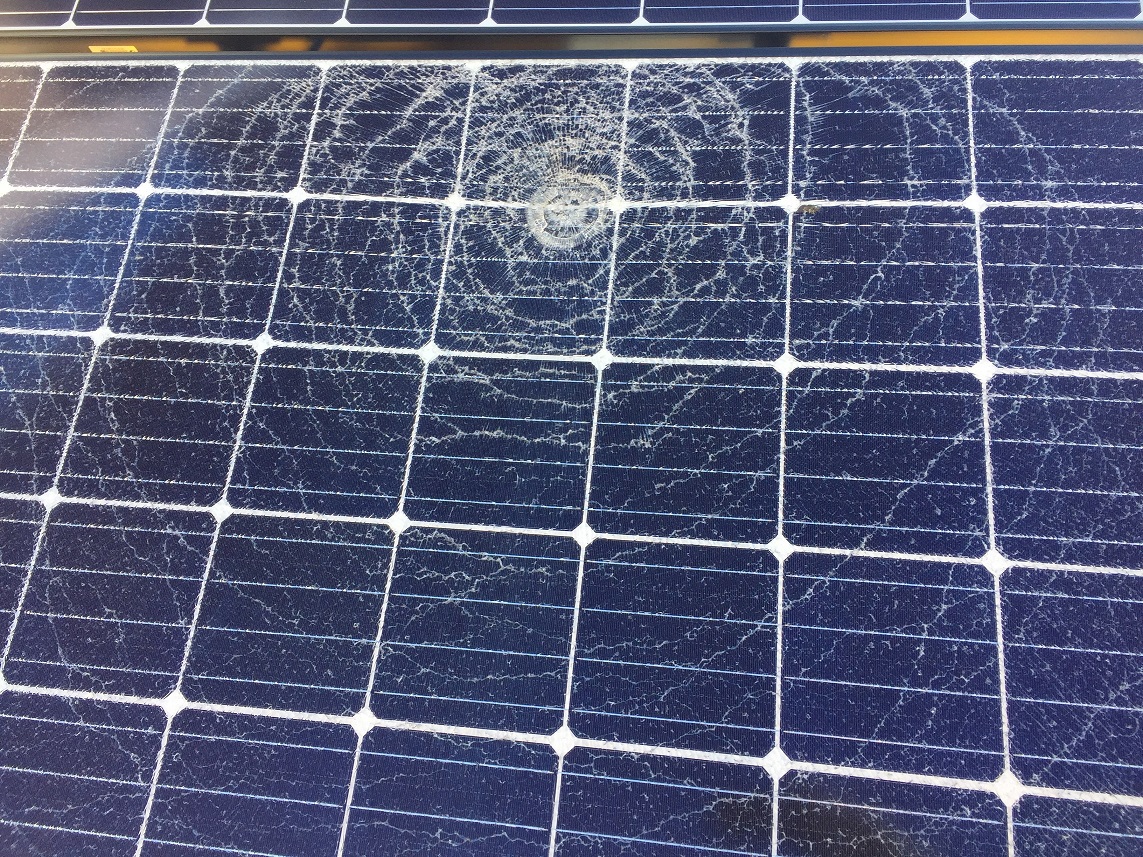 hail damage solar panels