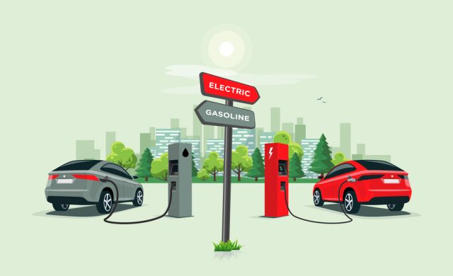 Gas vehicle vs. Electric vehicle