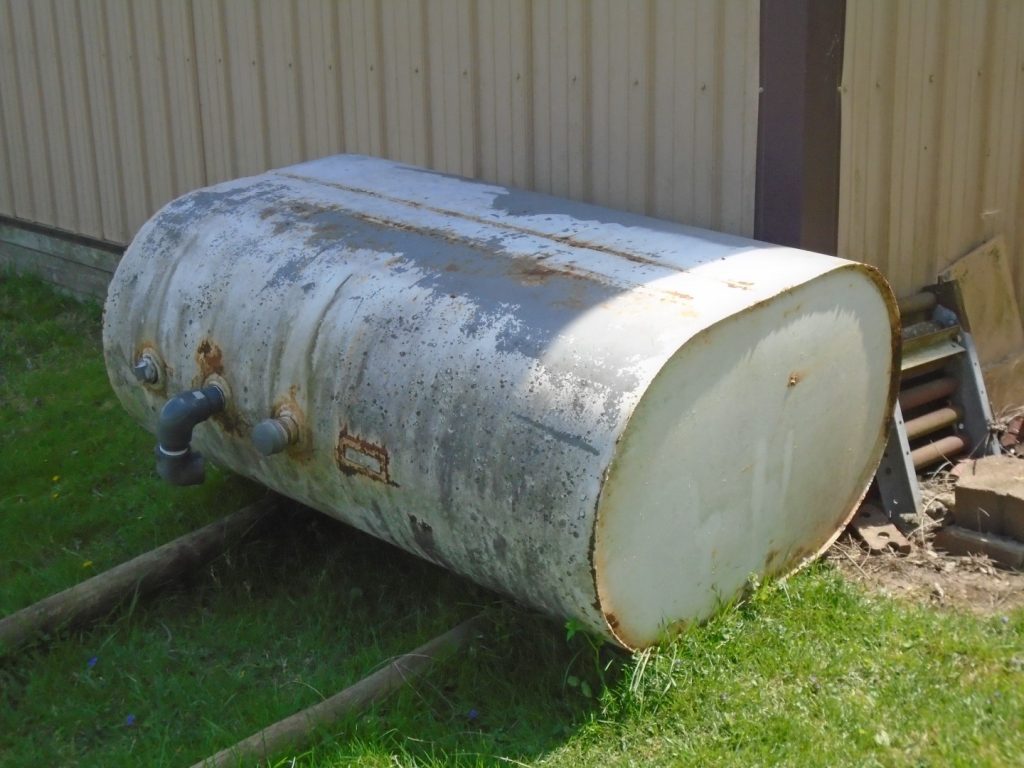 Oil tank is used to store oil for home heating in Ontario