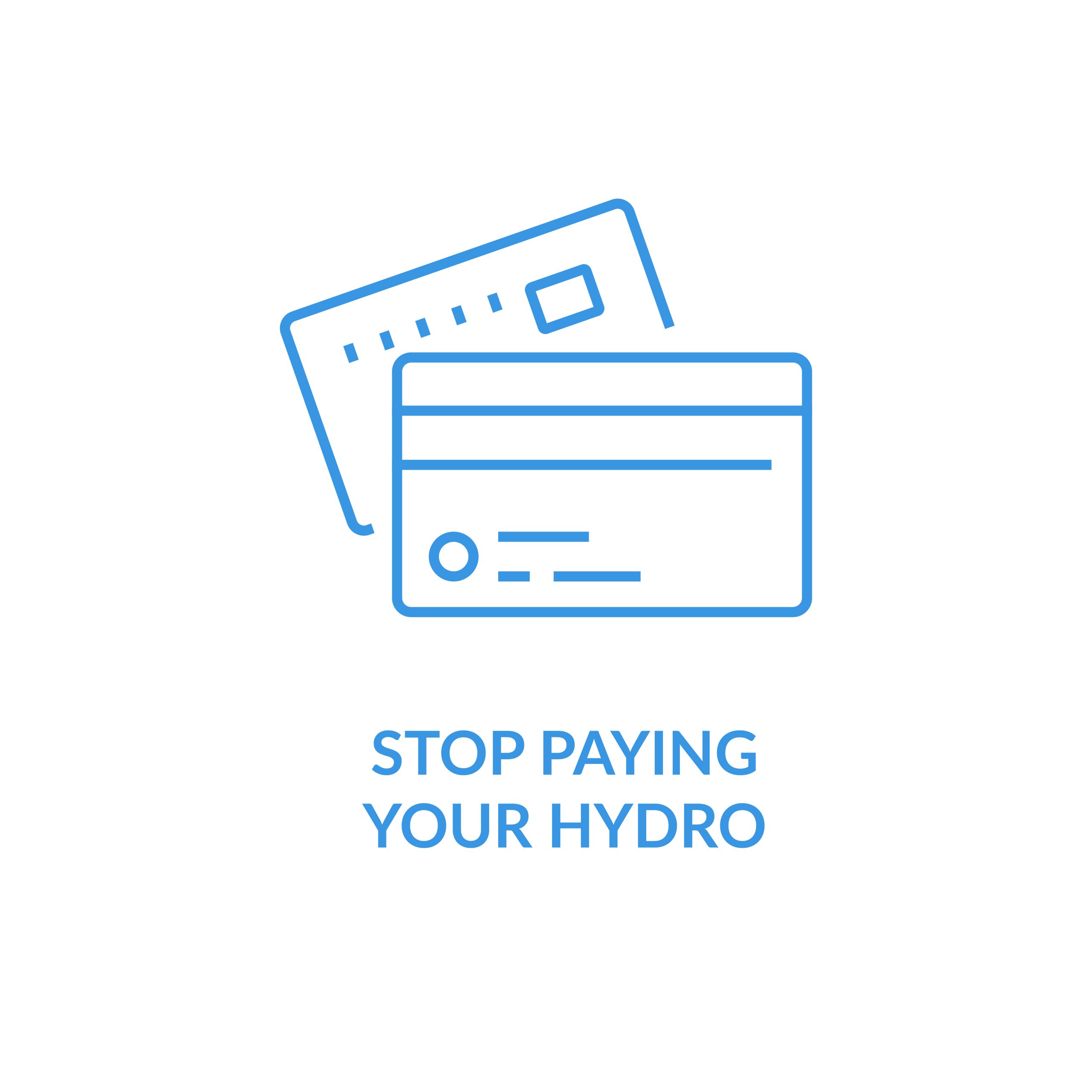 install solar panels and stop paying hydro frees icon